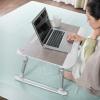 Adjustable Laptop Table for Bed  Portable Folding Desk Riser, Multi-Functional Notebook Stand, Ergonomic Tray for Bed, Sofa, and Floor(Khaki,65 * 46) view 2