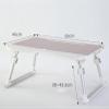 Adjustable Laptop Table for Bed  Portable Folding Desk Riser, Multi-Functional Notebook Stand, Ergonomic Tray for Bed, Sofa, and Floor(Khaki,65 * 46) view 3