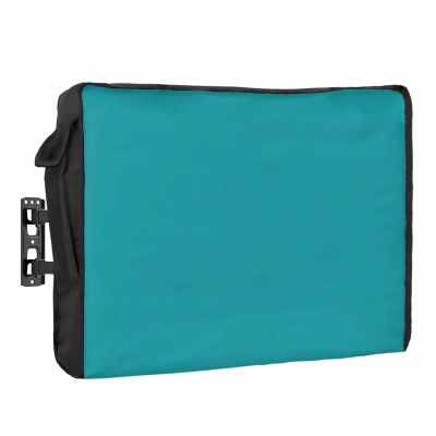 Big buy store Outdoor TV Cover 50 Inch Teal Blue TV Enclosure Solid Color TV Covers for Outside TV Display Screen Protector with Remote Control Pocket Home Decor