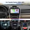 10.33'' Car Radio for Toyota Camry 2015 2016 2017, with Carplay & Android Auto, Android 13 QLED Display, BT 5.0, 4GLTE/5G WiFi, DTS, Vivid 13, Gyroscope, 8+256GB Stereo view 2