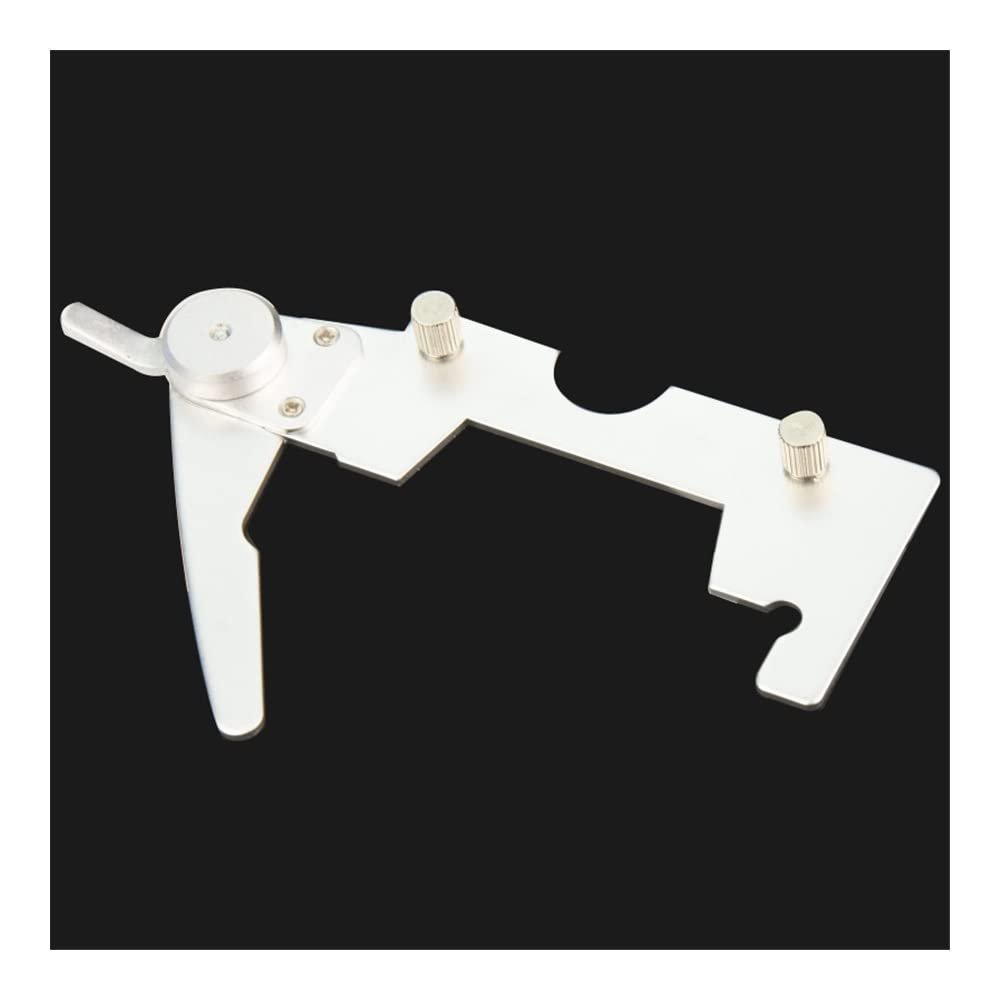 Microscope Kit Microscope Stainless Steel Specimen Presser Holder Biological Microscope Double-Layer Mechanical Stage Mobile Platform Specimen Presser Holder Slides Clips Microscope Lens Adapters