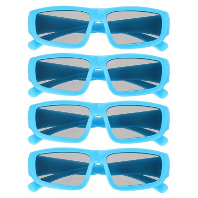 MECCANIXITY Polarized 3D Viewing Glasses, Passive Circular 3D Glasses for Anaglyph Movie Cinema Game TV Photo Projector Blue
