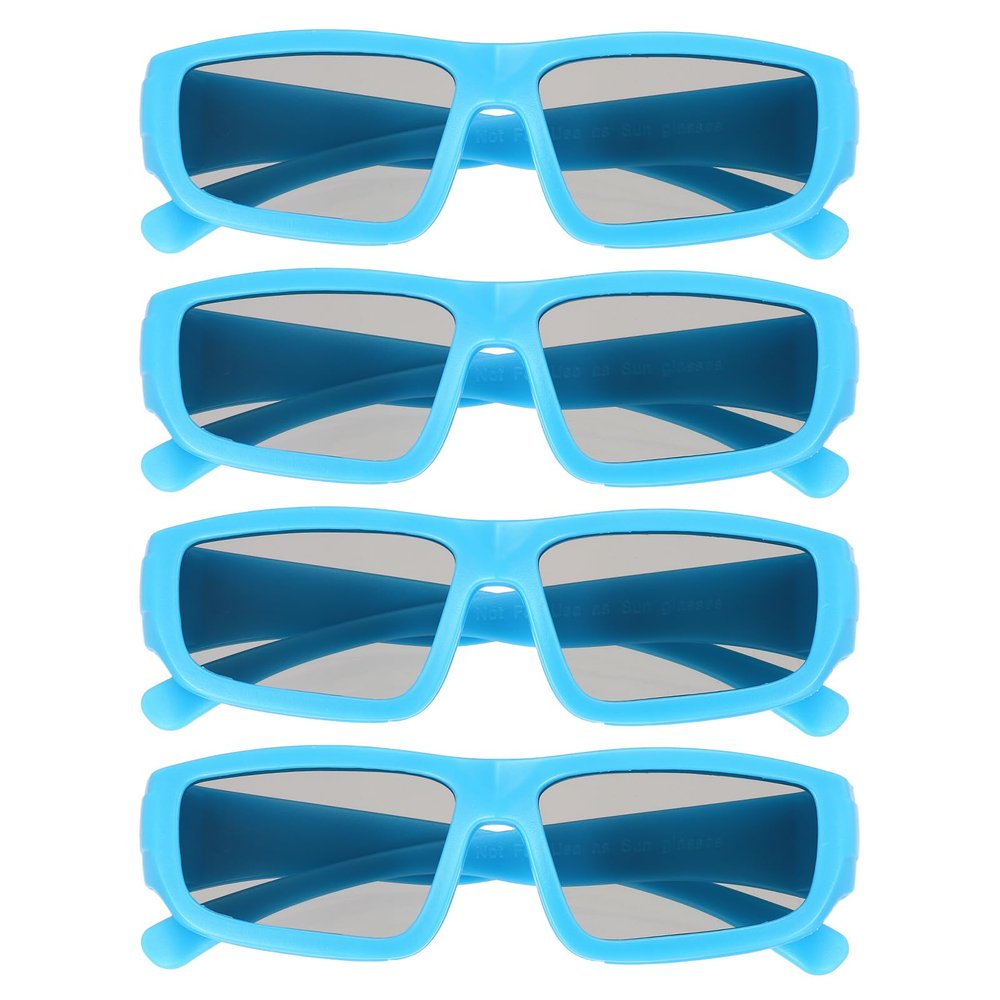 MECCANIXITY Polarized 3D Viewing Glasses, Passive Circular 3D Glasses for Anaglyph Movie Cinema Game TV Photo Projector Blue