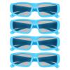 MECCANIXITY Polarized 3D Viewing Glasses, Passive Circular 3D Glasses for Anaglyph Movie Cinema Game TV Photo Projector Blue view 1