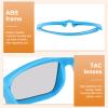 MECCANIXITY Polarized 3D Viewing Glasses, Passive Circular 3D Glasses for Anaglyph Movie Cinema Game TV Photo Projector Blue view 3