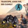 Binoculars with Coordinate Binoculars Telephoto Bak4 Prism Portable Outdoor High Power HD Lightweight Telescope Red Film Telescope with Tripod for Birdwatching Monocular Telescope view 4