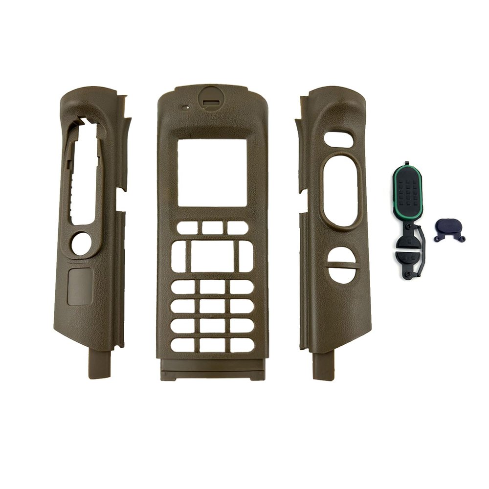 APX Series Replacement Housing Case Kit for APX8000 APX6000 M3 Radios | Shockproof Dustproof Protective Cover with Full-Keypad Access & Industrial-Grade Communication Equipment Parts (Brown)