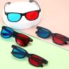 MECCANIXITY Red Blue 3D Viewing Glasses, Plastic 3D Movies Glass for TV Anaglyph Stereoscopic Projection Video Game, 5.7 Inch Black Frame view 4