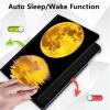 for Amazon Kindle Fire Max 11 Case (13th Generation, 2023 Release) 11",360 Degree Rotating Stand Smart Protective Cover Case for Amazon Fire Max 11 (2023 Release),Golden Yellow Moon view 4