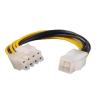 EPS 8-Pin Power to ATX 4-Pin Cable Extension Cable Power Supply Adapter Converter Cable 6 inch Accessory view 1