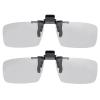 MECCANIXITY Polarized Clip-on 3D Glasses, Passive Circular 3D Viewing Glasses Frame for Anaglyph Movies Theater Games TV Photo Projector view 1