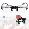 MECCANIXITY Polarized Clip-on 3D Glasses, Passive Circular 3D Viewing Glasses Frame for Anaglyph Movies Theater Games TV Photo Projector view 4