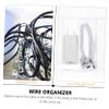 Uonlytech Cable Organizer Cord Management Box Storage Case for Charging Cords for Use Lightweight Design Practical Compartment Layout view 2