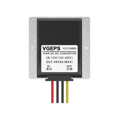 12V to 48V DC Converter 12V to 48V Boost Power Supply Module 12V to 48V Waterproof Regulated Power Supply(12v to 48v 3a)