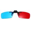 MECCANIXITY Red Blue/Cyan 3D Clip-on Glasses, Anaglyph 3D Viewing Glasses Hanging Frame Square for Movies Theater Games TV Photos Projector view 1