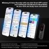 128GB (9360Hours) Digital Voice Recorder with APP, MDalong Portable Audio Recorder with Transcribe & Summarize, 3072kbps HD Recorder Device with Speaker, Recording Device with Playback, Black view 3
