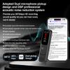 128GB (9360Hours) Digital Voice Recorder with APP, MDalong Portable Audio Recorder with Transcribe & Summarize, 3072kbps HD Recorder Device with Speaker, Recording Device with Playback, Black view 4