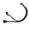PWM Fan Splitter Cable 1 to 2 Way PC Fan Splitter Cable 4pin PWM Fan Splitter Adapter for Computer Accessory view 1