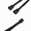 PWM Fan Splitter Cable 1 to 2 Way PC Fan Splitter Cable 4pin PWM Fan Splitter Adapter for Computer Accessory view 4