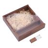 Walnut Album Box Flash Drives 64GB Photography Studio Memory Pen Drive Wedding Gift(Brown,Large) view 1