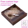 Walnut Album Box Flash Drives 64GB Photography Studio Memory Pen Drive Wedding Gift(Brown,Large) view 2