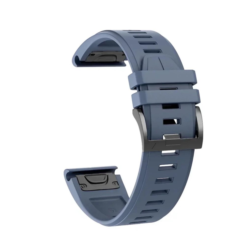 1PCS 26mm 22mm Silicone Strap For Garmin Fenix E 8 7X 7 Pro 6 6X 5 5X Plus/Epix Pro Gen 2/Descent G2(Style2 Lake blue,1PCS QuickFit 22mm)