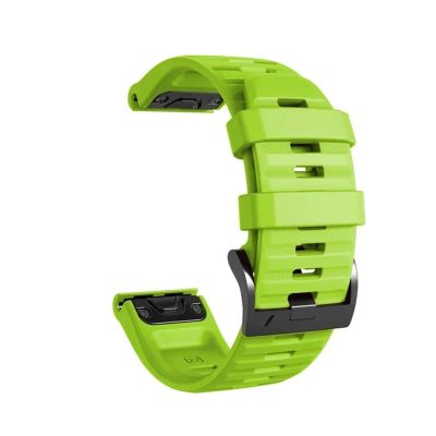 1PCS 26mm 22mm Silicone Strap For Garmin Fenix E 8 7X 7 Pro 6 6X 5 5X Plus/Epix Pro Gen 2/Descent G2(Style1 Green,1PCS QuickFit 22mm)