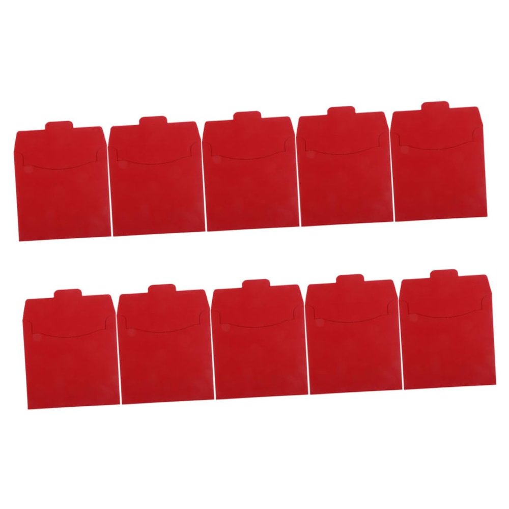 IMIKEYA 10pcs Red Cd DVD Paper Sleeves Lightweight Storage for Disc for Organizing Music and Movies and Portable Disc Cases