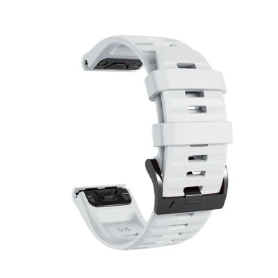 1PCS 26mm 22mm Silicone Strap For Garmin Fenix E 8 7X 7 Pro 6 6X 5 5X Plus/Epix Pro Gen 2/Descent G2(Style1 White,1PCS QuickFit 22mm)