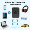 M2R Bluetooth 5.4 Audio Receiver 3.55mm RCA Bluetooth Adapter for Stereo Wireless Audio Receiver/USB Flash Drive/NFC One Touch Connection for Home and Car Stereo System Speakers view 4