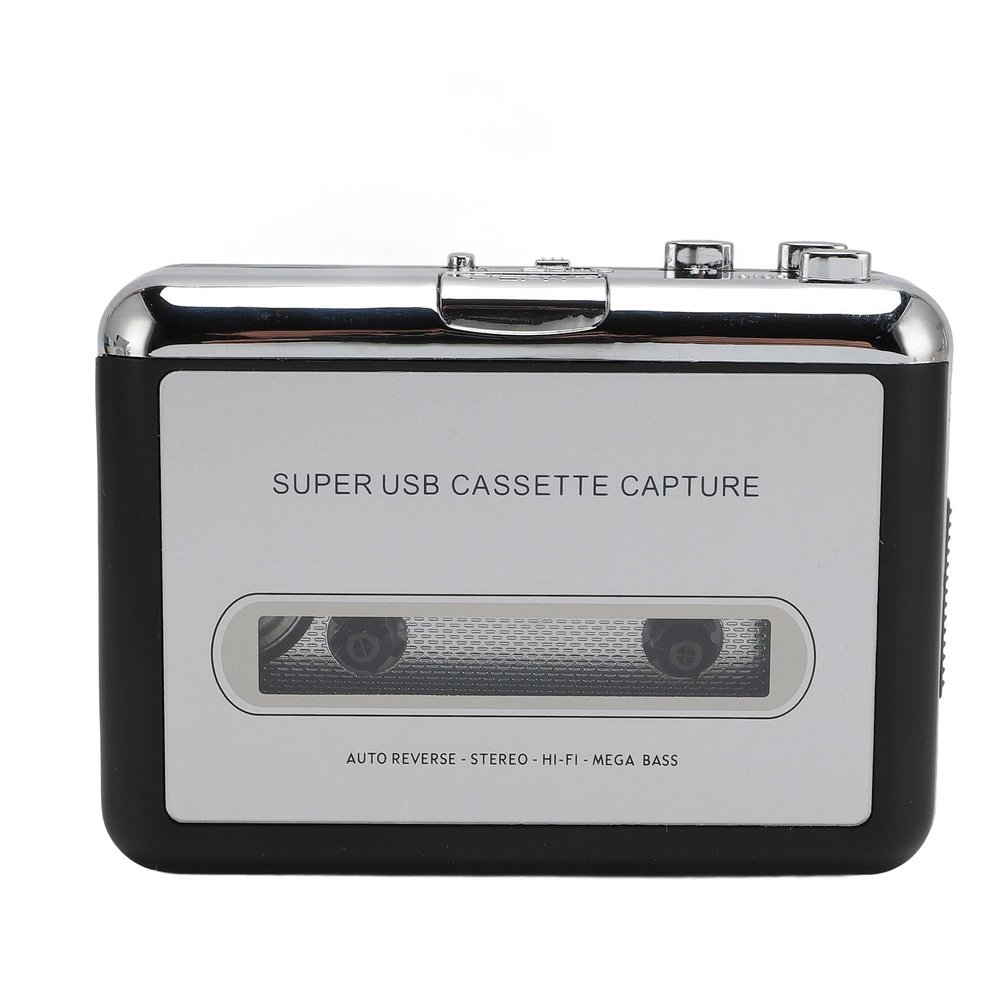 Focket Cassette Tape To Mp3 Converter, USB 2.0 Portable Cassette Player Recorder with PC Headset Convert Tapes to Digital Mp3 Files