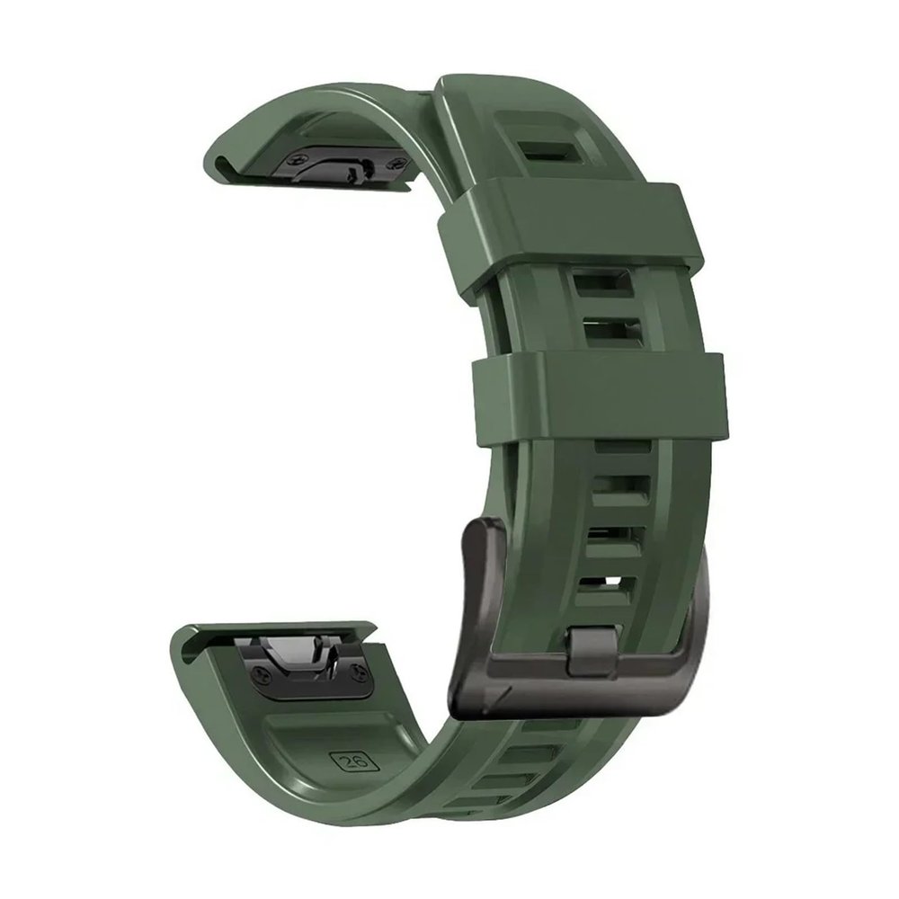 1PCS 26mm 22mm Silicone Strap For Garmin Fenix E 8 7X 7 Pro 6 6X 5 5X Plus/Epix Pro Gen 2/Descent G2(Style3 Army Green,1PCS QuickFit 26mm)