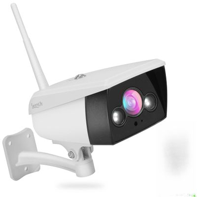SereneLife Starlight Night Vision 1080p Indoor/Outdoor Security Camera  2-Way Audio, Alexa Compatible, IP66 Waterproof, Motion Detection, Cloud & SD Storage, WiFi/Ethernet