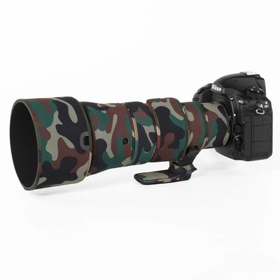 CHASING BIRDS Lens Camouflage Waterproof Coat for Nikon AF-S 500mm f/5.6E PF ED VR Rainproof Lens Protective Cover Version IV (Military Green, with 2.0X TC (TC-20E III))