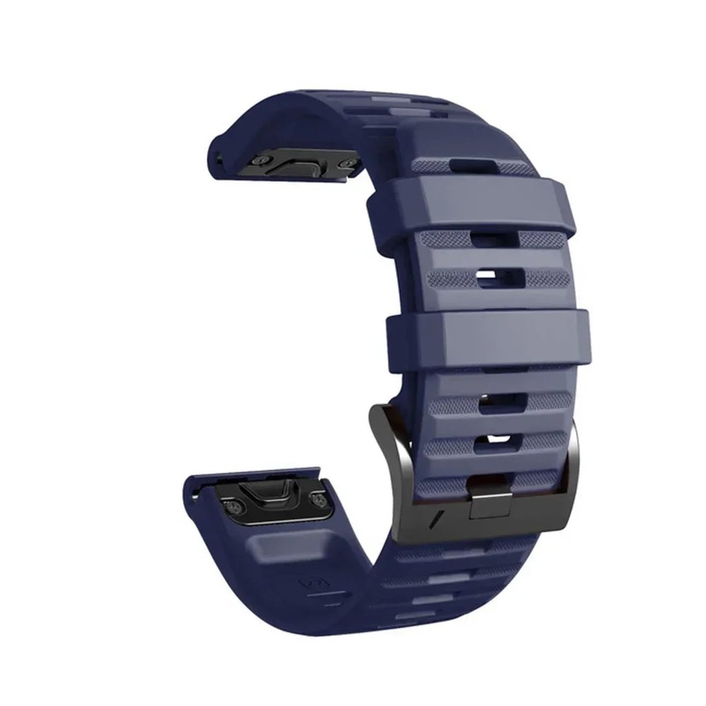 1PCS 26mm 22mm Silicone Strap For Garmin Fenix E 8 7X 7 Pro 6 6X 5 5X Plus/Epix Pro Gen 2/Descent G2(Style1 Midnight blue,1PCS QuickFit 22mm)