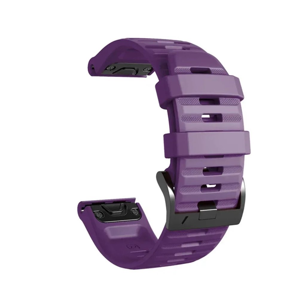 1PCS 26mm 22mm Silicone Strap For Garmin Fenix E 8 7X 7 Pro 6 6X 5 5X Plus/Epix Pro Gen 2/Descent G2(Style1 Purple,1PCS QuickFit 26mm)