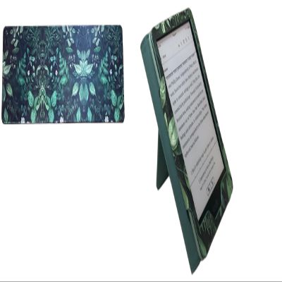Tropical Green Kindle Paperwhite Case with Stand & Matching Desk Mat (90x30 cm / 35.4x11.8 in)  Auto Wake/Sleep Cover for E-Readers  Stylish Reading & Desk Set for Nature Lovers
