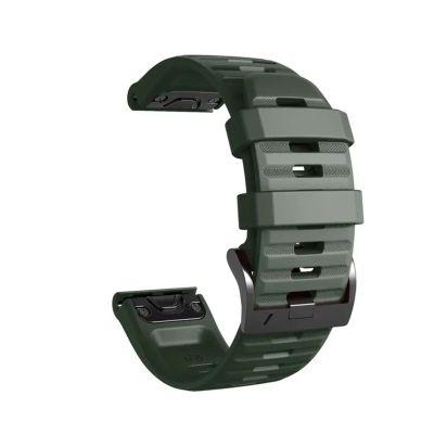 1PCS 26mm 22mm Silicone Strap For Garmin Fenix E 8 7X 7 Pro 6 6X 5 5X Plus/Epix Pro Gen 2/Descent G2(Style1 Army green,1PCS QuickFit 22mm)