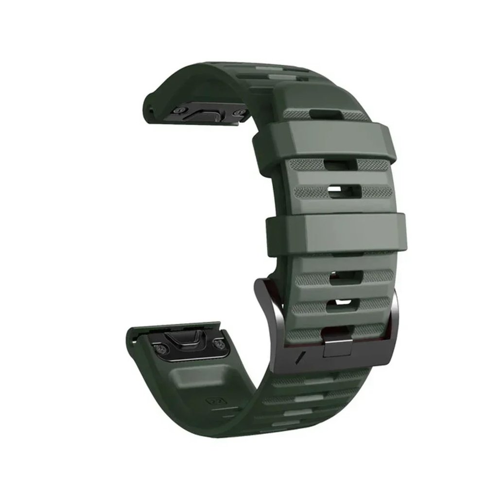 1PCS 26mm 22mm Silicone Strap For Garmin Fenix E 8 7X 7 Pro 6 6X 5 5X Plus/Epix Pro Gen 2/Descent G2(Style1 Army green,1PCS QuickFit 22mm)