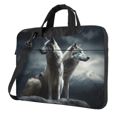 Laptop Bag 15.6 inch Shockproof Protective Notebook Case wolf at night Laptop Case Sleeve Portable Computer Bag