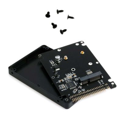 Aluminum Alloy mSATA SSDs to 2.5" PATA/IDE Adapter Card with Case 44 Pins HDD Enclosure Computer Laptop Accessories
