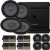 Alpine R Series Speaker Upgrade Package - One Pair of R2-S65C 6.5" 2-Way Component Speakers, One Pair of R2-S69C 6x9 2-Way Component Speakers and 4 Channel S Series Amplifier view 1