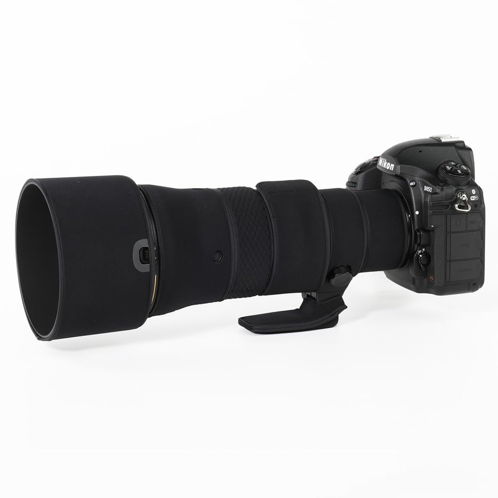 CHASING BIRDS Lens Camouflage Waterproof Coat for Nikon AF-S 500mm f/5.6E PF ED VR Rainproof Lens Protective Cover Version IV (Classic Black, with 2.0X TC (TC-20E II))