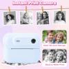 Instant Print Digital Camera, 48MP 1080P Instant Camera with 6X Zoom & MP3 Player, for Photo Printing and Creative Gifts (Blue) view 4