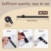 30Pcs Silicone Cable Ties Reusable Wire Organizer Adjustable Cable Straps Cord Organizer for Earphone Charging Cords Audio Computer Elastic Wire Ties for Home Office Desk(black) view 3