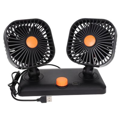 DOITOOL Car Usb Cooling Fan for Vehicles Lightweight Car Supplies for Use Dual Usb Interface for Easy Compatibility