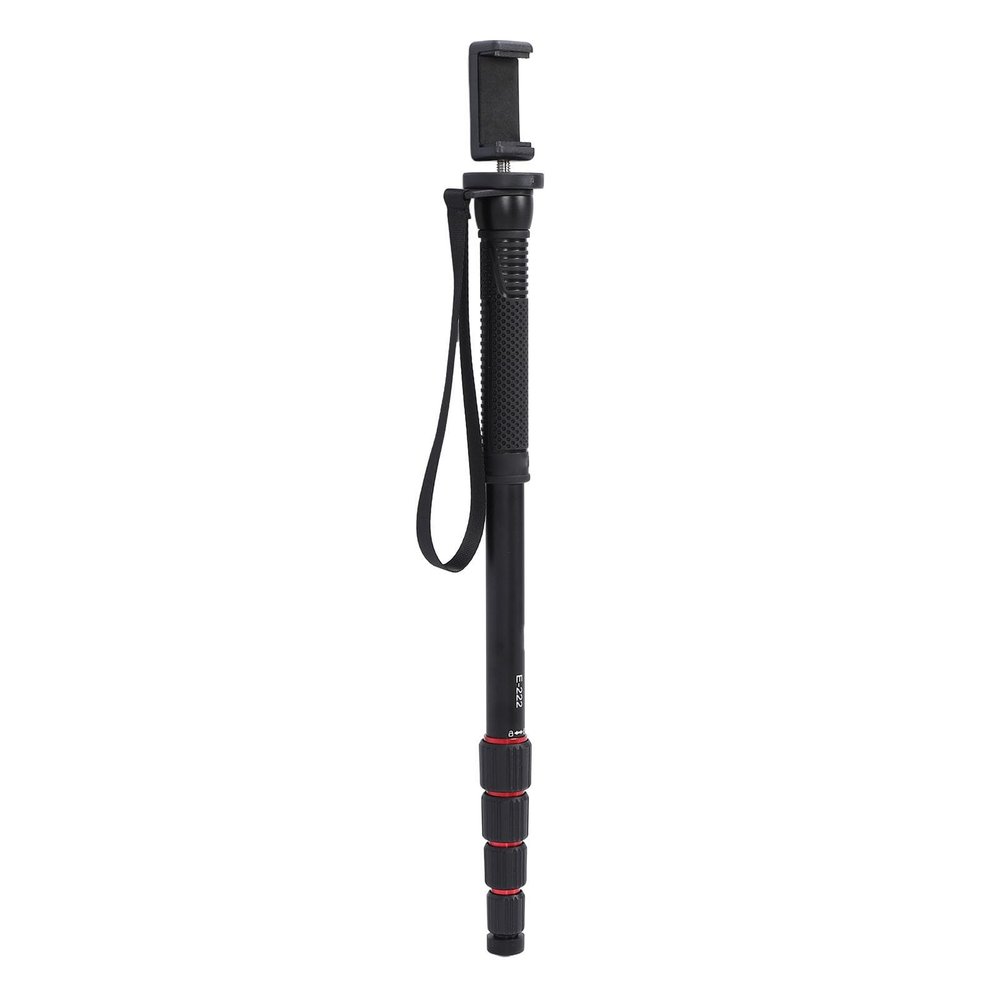 Camera Monopod Aluminum Alloy Extendable 5 Sections 11lb Load Bearing Phone Monopod for Action Camera
