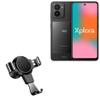 BoxWave Car Mount Compatible with HMD Fusion X1 - X-Switch Car Mount, Air Vent Mounted Holder Simple Minimal - Jet Black view 1