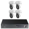 CCTVWHOLESALEOUTLET Home & Business Plug & Play NVR Kit  4K 4CH NVR with 1TB HDD + 4 Outdoor 2MP 2.8mm Lens Turret Cameras, Built-in Mics view 1