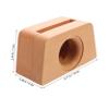 COHEALI Wooden Phone Amplifier Stand for Desk Unique Trapezoidal Design Handmade Wood Cellphone Holder for Clearer Sound Multi-Functional Office Decor view 2